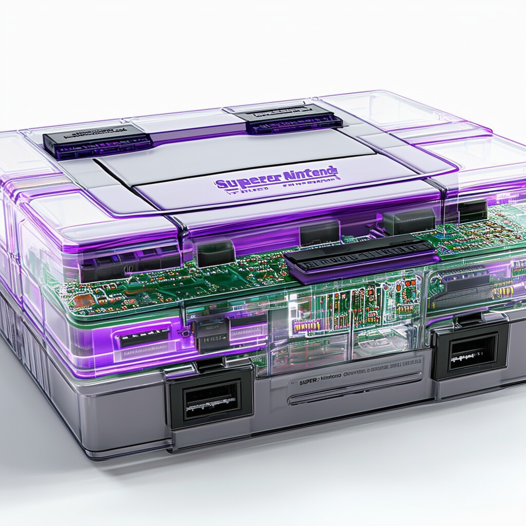 Transparent Super Nintendo